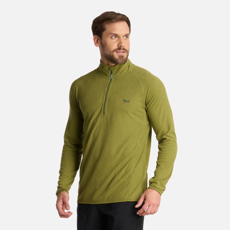 Polerón Hombre Jacaranda Nano-F 14 Zip Verde Lippi I25-1