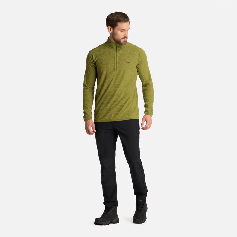 Polerón Hombre Jacaranda Nano-F 14 Zip Verde Lippi I25-4