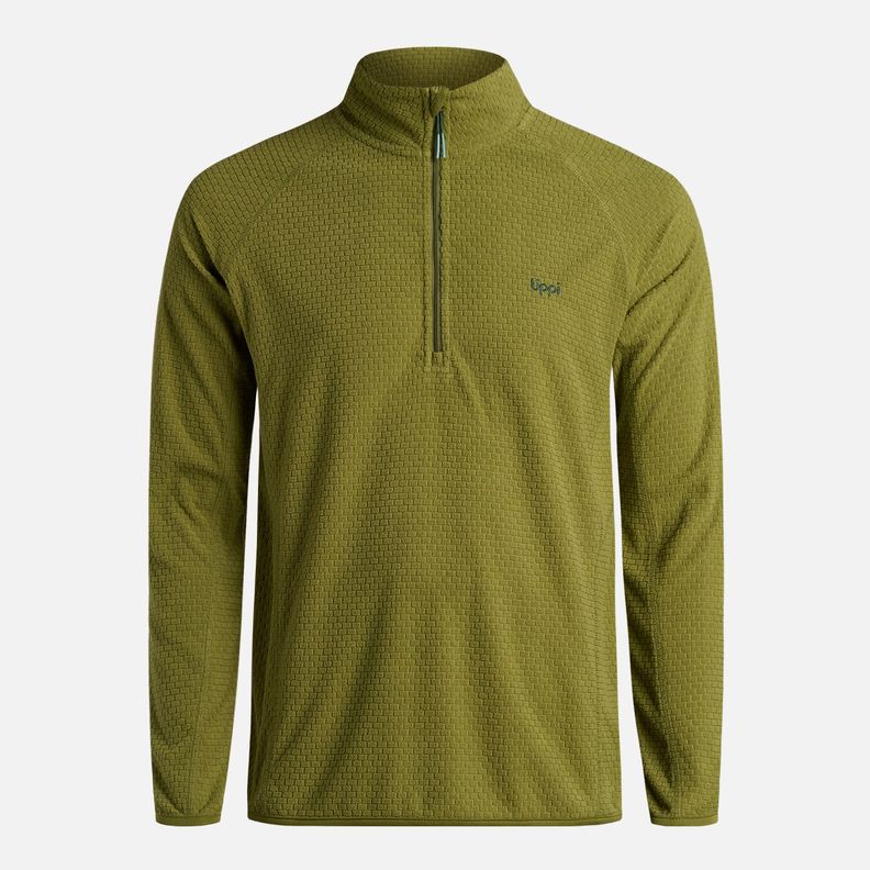 Polerón Hombre Jacaranda Nano-F 14 Zip Verde Lippi I25-5