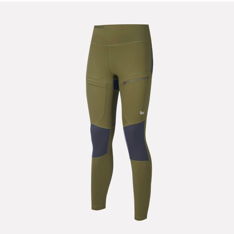 Leggings Mujer In-Action Trekking Leggings Oliva Oscuro Lippi-0