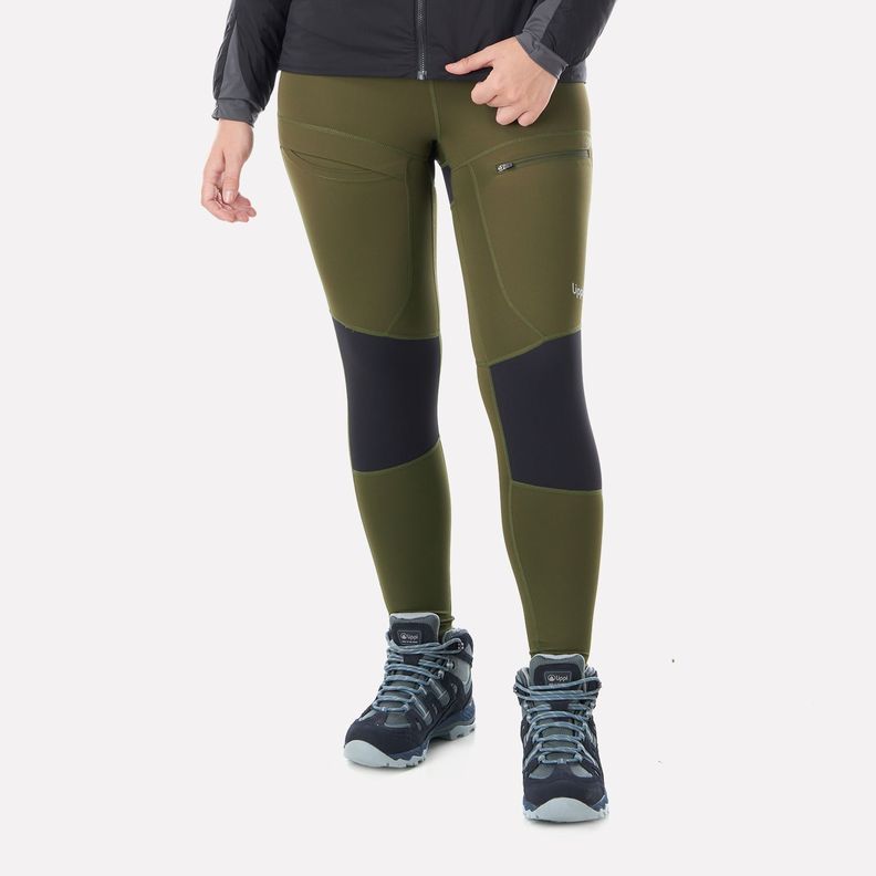 Leggings Mujer In-Action Trekking Leggings Oliva Oscuro Lippi-1