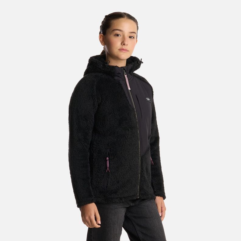 Polar Teen Girl Bear Shaggy-Pro Hoody Negro Lippi I25-1