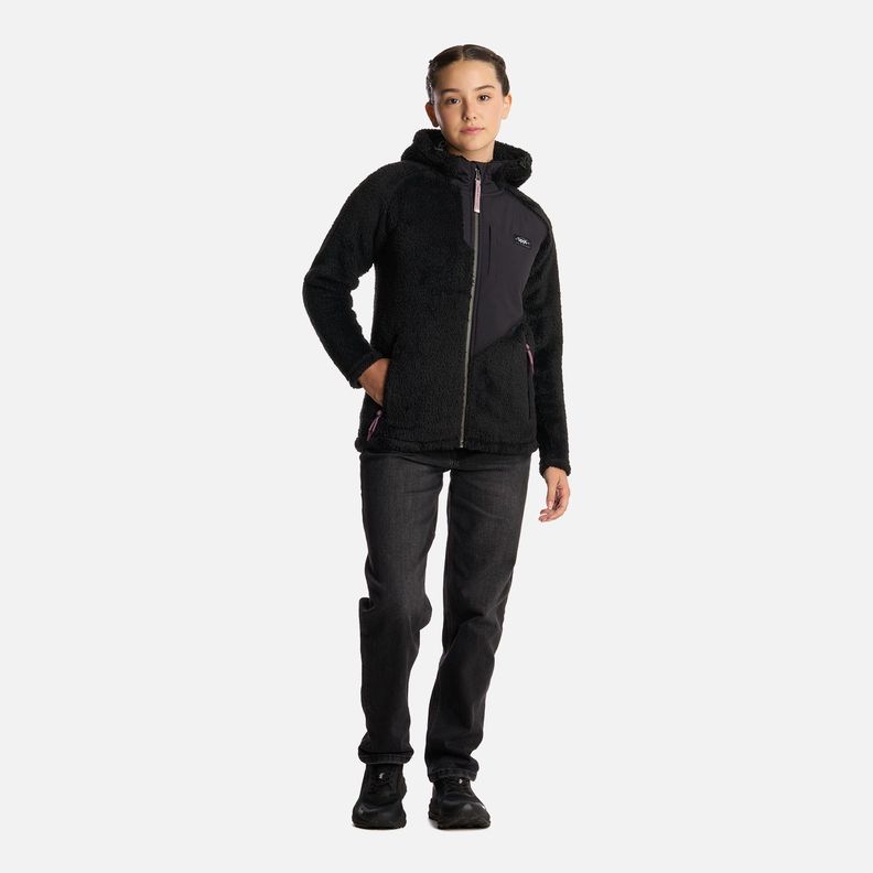 Polar Teen Girl Bear Shaggy-Pro Hoody Negro Lippi I25-5