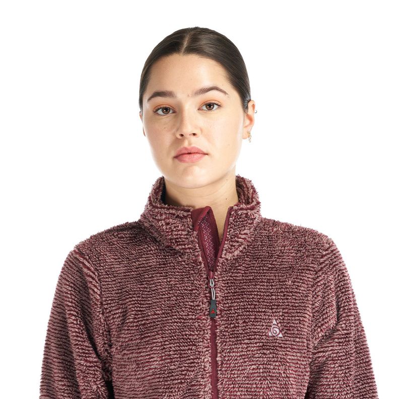 Chaqueta Mujer Congo Burdeo Geography-6