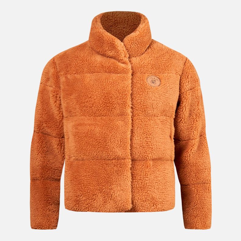 Chaqueta Mujer Aterciopelada Camel Haka Honu-2