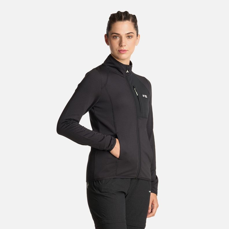 Polerón Mujer Taina Full Zip Negro Haka Honu I25-1