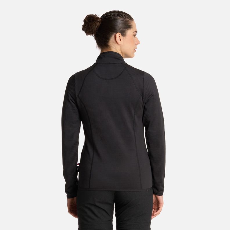 Polerón Mujer Taina Full Zip Negro Haka Honu I25-2