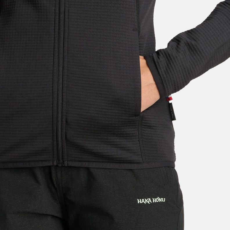 Polerón Mujer Taina Full Zip Negro Haka Honu I25-4