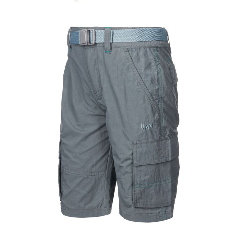 Short Niño Mini Just-Go Q-Dry Cargo Shorts Azul Grisaceo Lippi V22-0