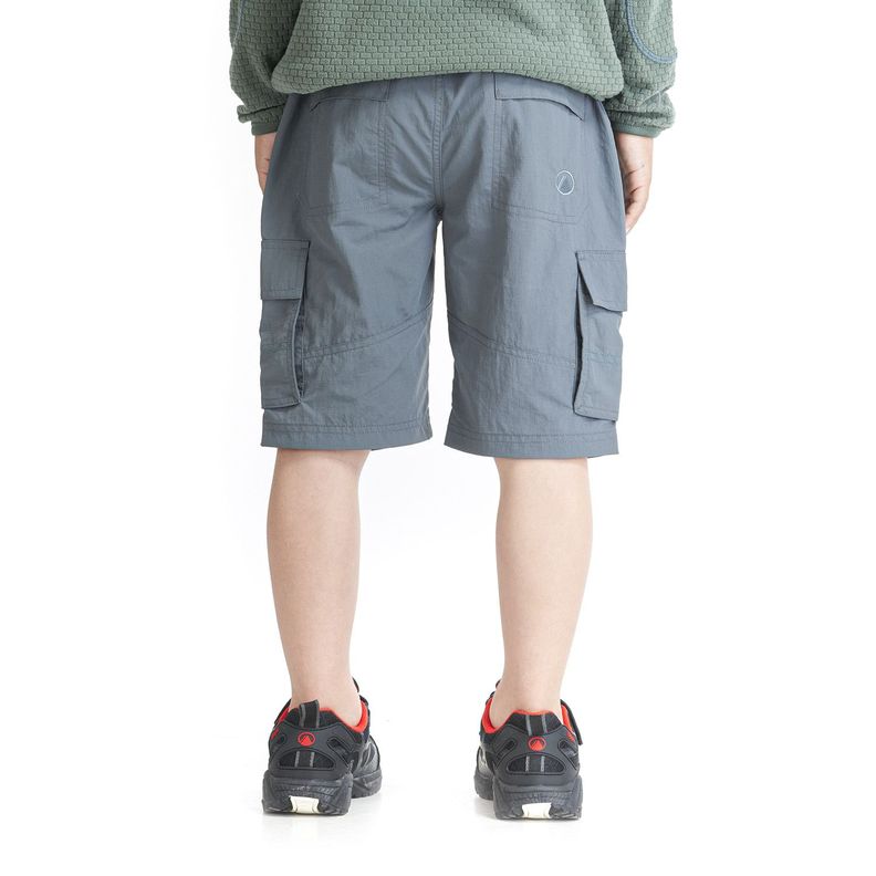 Short Niño Mini Just-Go Q-Dry Cargo Shorts Azul Grisaceo Lippi V22-3