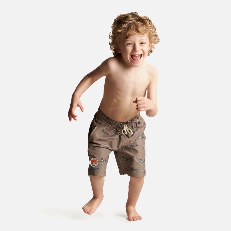 Traje de Baño Niño Aqua Swimwear Print Taupe Lippi-3
