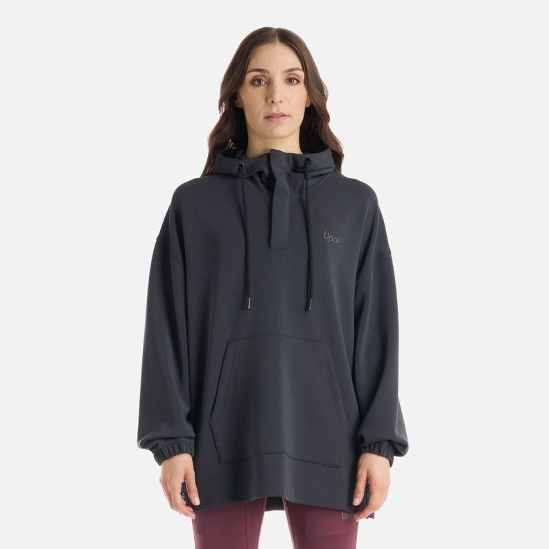 Polerón Mujer CityScape Hoody Sweatshirt Negro Lippi I25-0