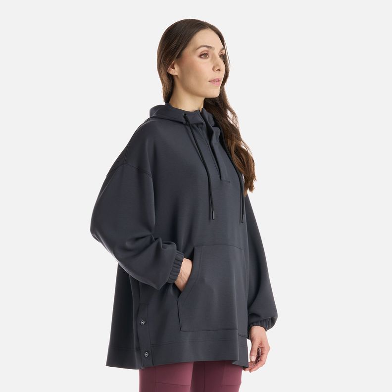 Polerón Mujer CityScape Hoody Sweatshirt Negro Lippi I25-1