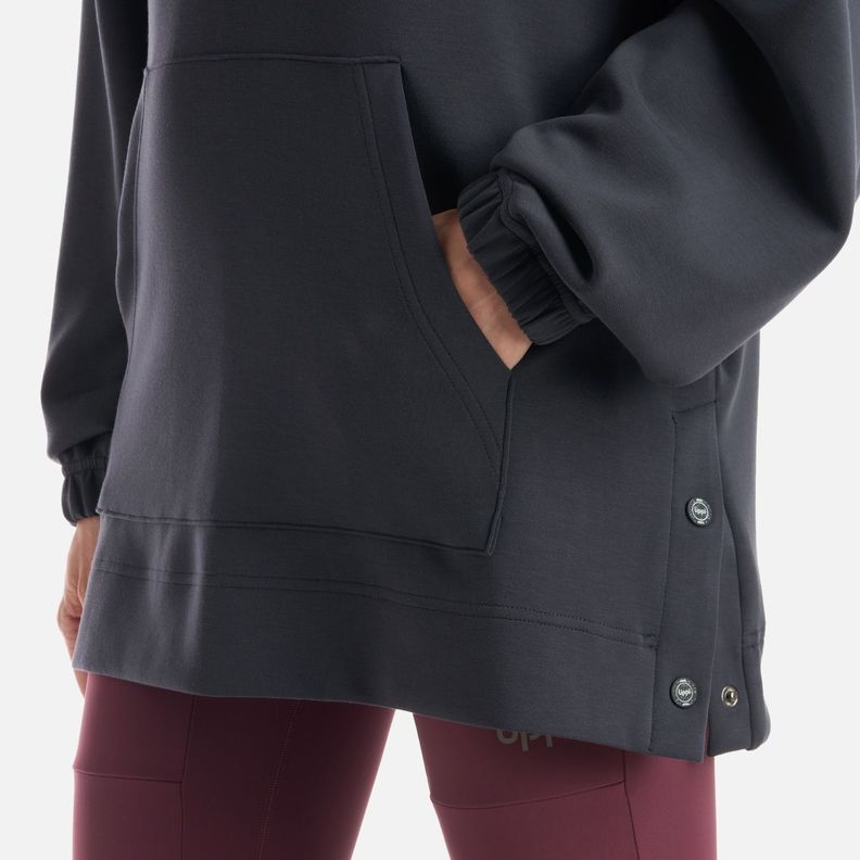Polerón Mujer CityScape Hoody Sweatshirt Negro Lippi I25-4