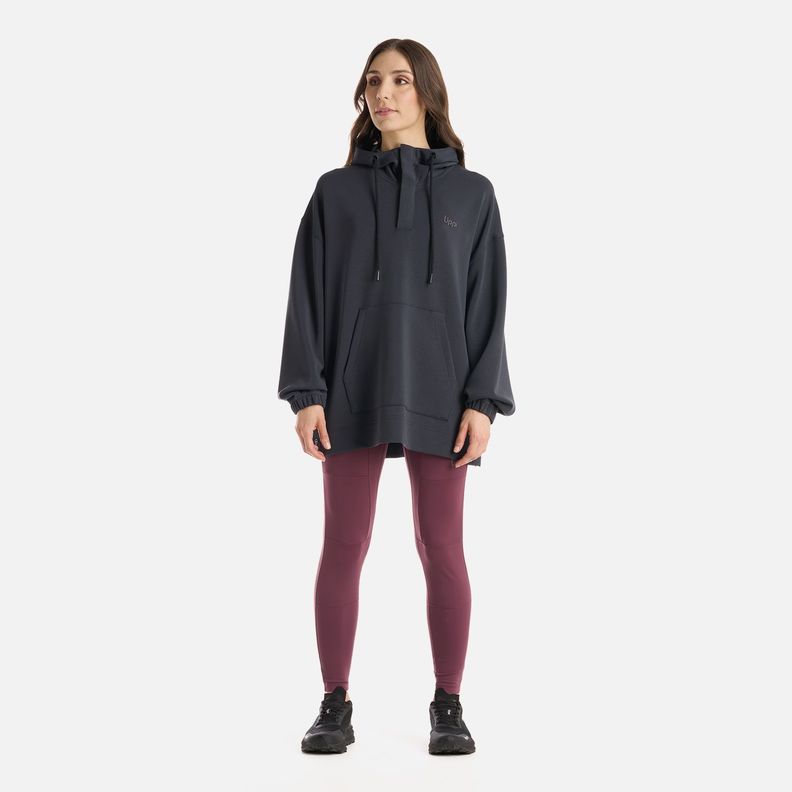 Polerón Mujer CityScape Hoody Sweatshirt Negro Lippi I25-5