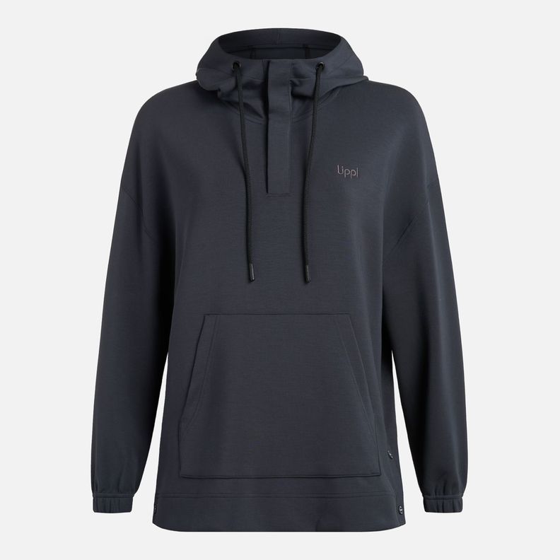Polerón Mujer CityScape Hoody Sweatshirt Negro Lippi I25-6