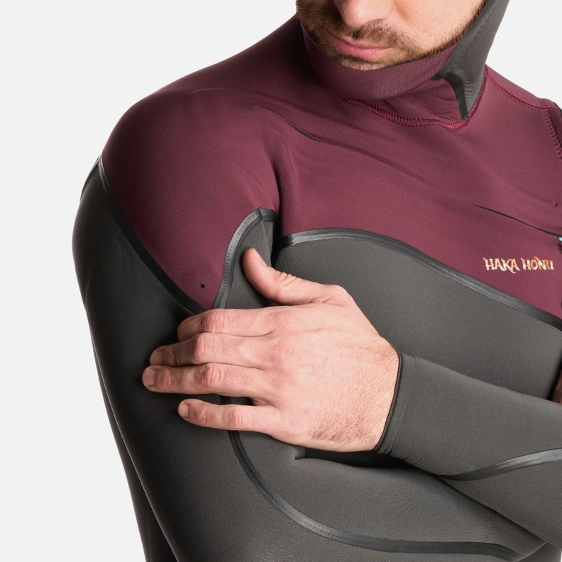 Traje de Surf Hombre Lenga 6:5:4 Gris Grafito Haka Honu-4