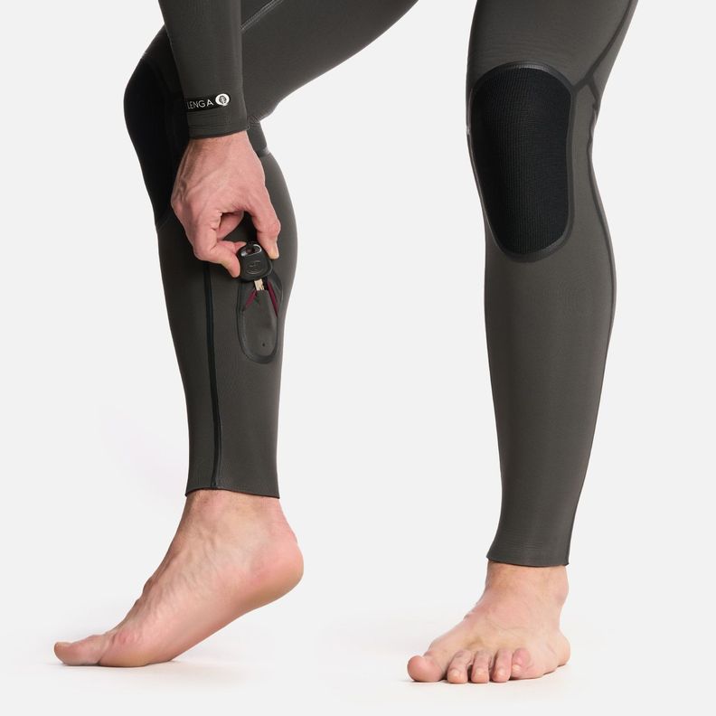 Traje de Surf Hombre Lenga 6:5:4 Gris Grafito Haka Honu-6