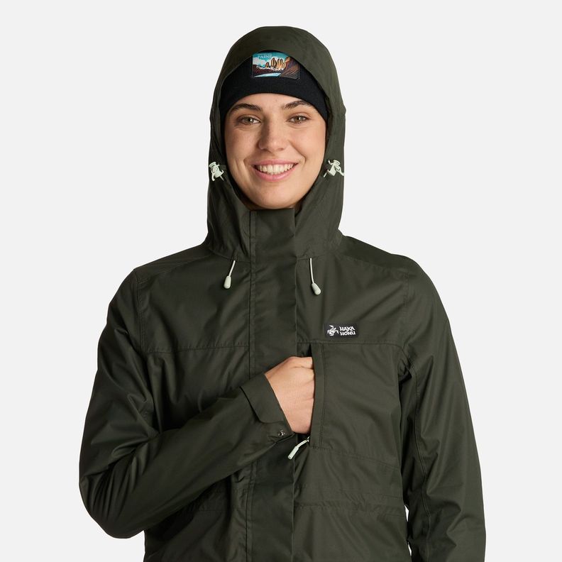 Chaqueta Mujer Kauai Verde Militar Haka Honu I25-3