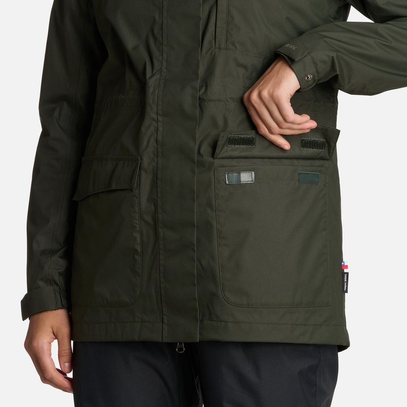 Chaqueta Mujer Kauai Verde Militar Haka Honu I25-4