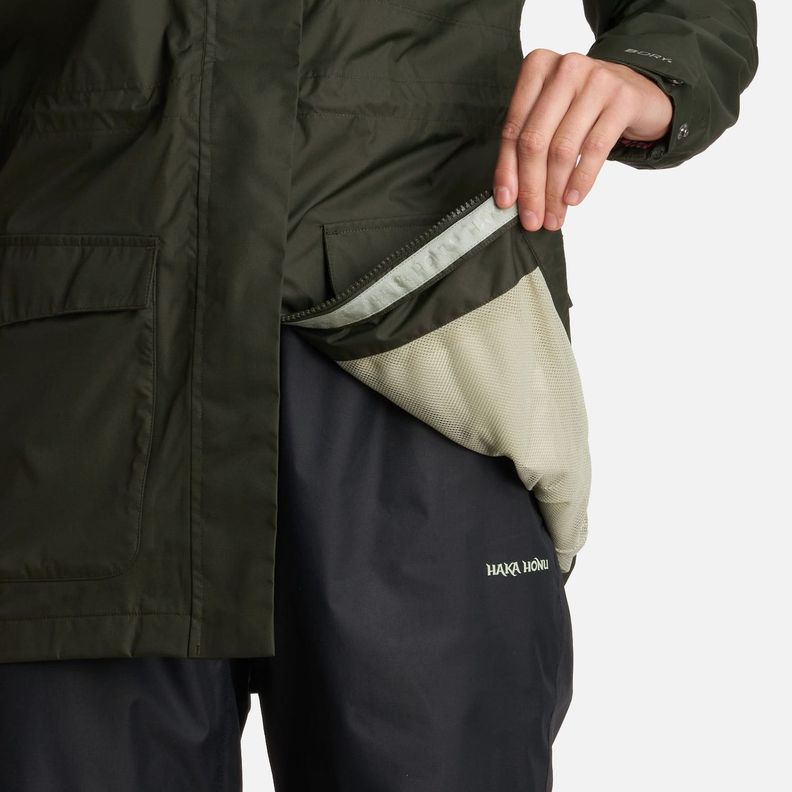 Chaqueta Mujer Kauai Verde Militar Haka Honu I25-5