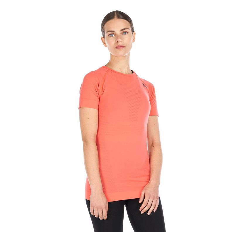 Primera Capa Mujer Skintec 1000 Seamless Short Sleeve Coral Lippi-1