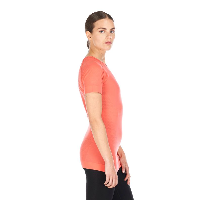Primera Capa Mujer Skintec 1000 Seamless Short Sleeve Coral Lippi-3