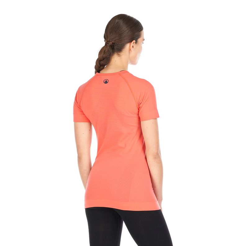 Primera Capa Mujer Skintec 1000 Seamless Short Sleeve Coral Lippi-4