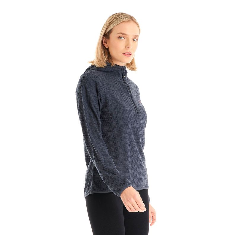 Poleron Mujer Jacaranda Nano-F 14 Zip Hoody Azul Marino Lippi-2