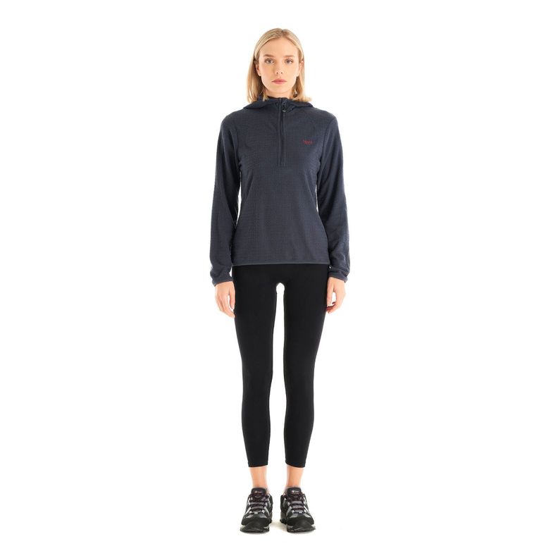 Poleron Mujer Jacaranda Nano-F 14 Zip Hoody Azul Marino Lippi-8