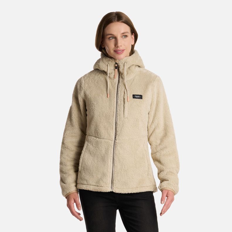 Polar Mujer Bear Shaggy-Pro Hoody Jacket Crudo Lippi I25-0