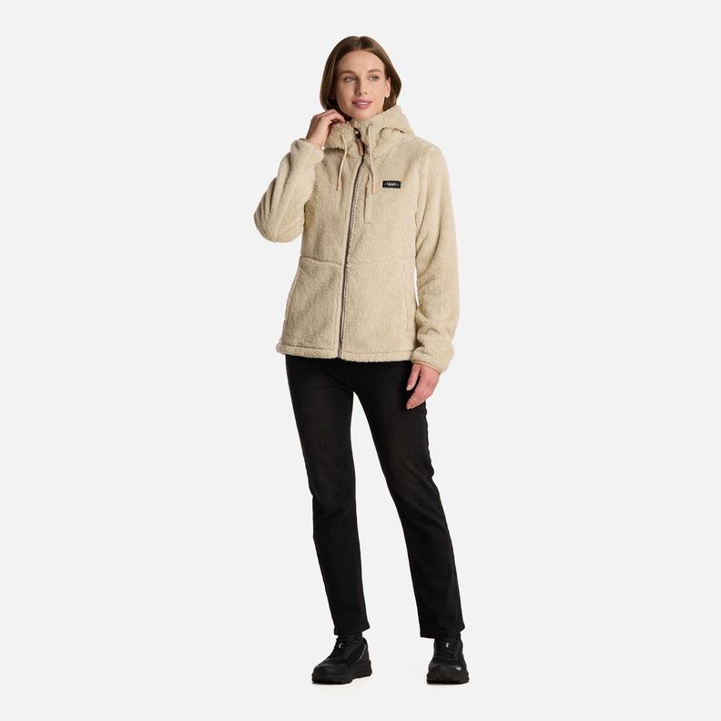Polar Mujer Bear Shaggy-Pro Hoody Jacket Crudo Lippi I25-5