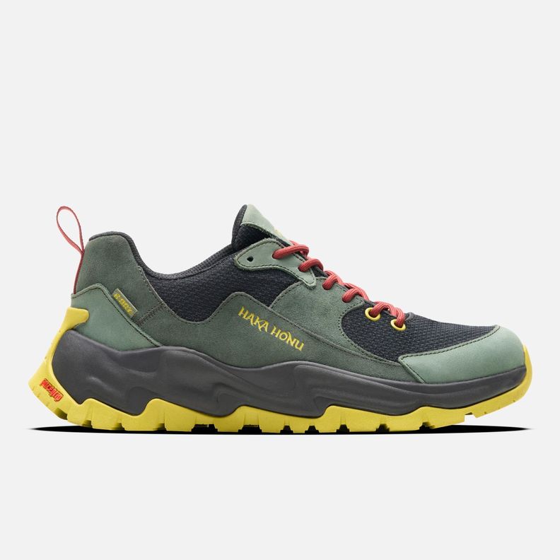 Zapato Hombre Cordillera Baja Verde Grisaceo Haka Honu I25-0