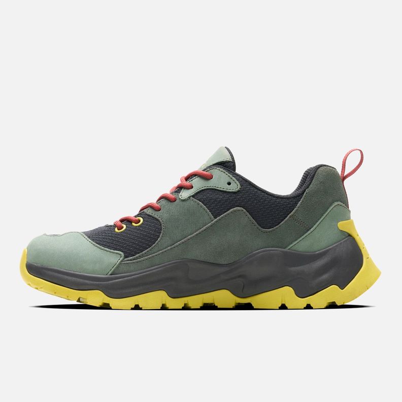 Zapato Hombre Cordillera Baja Verde Grisaceo Haka Honu I25-1