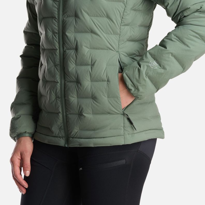 Chaqueta Mujer Ultimate Stretch Down Jacket Verde Musgo Lippi-5