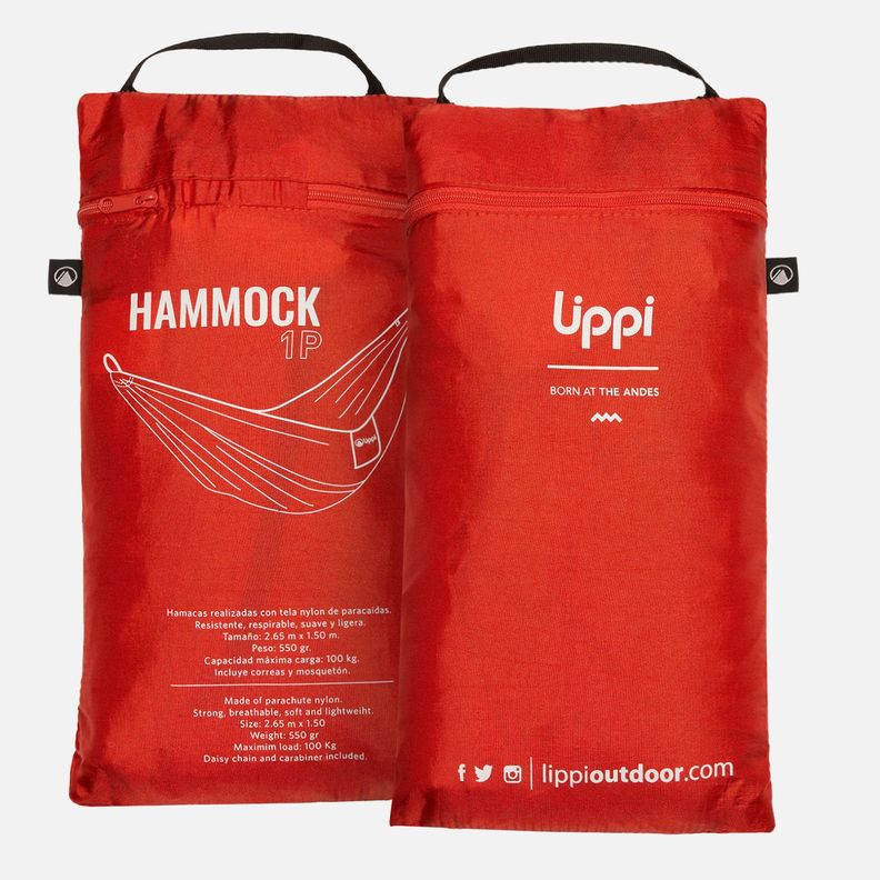 Hamaca Unisex B-Light Hammock Rojo Lippi-3
