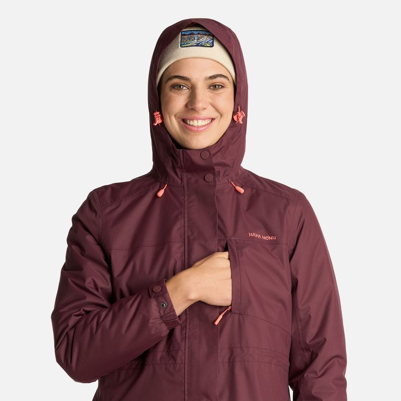 Chaqueta Mujer Terranova Burdeo Haka Honu I25-3
