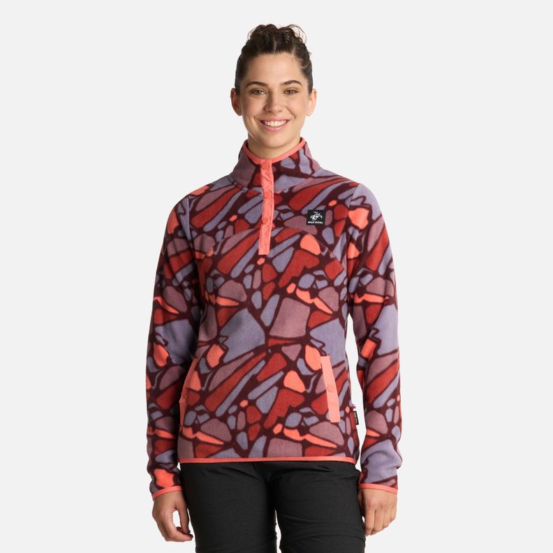 Polerón Mujer Tokerau Print Coral Haka Honu I25-0