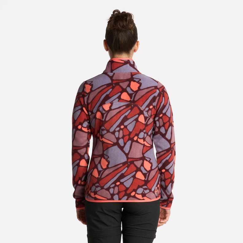 Polerón Mujer Tokerau Print Coral Haka Honu I25-2