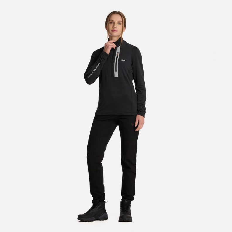 Polerón Mujer Karova Nano-f 14 Zip Negro Lippi I25-5