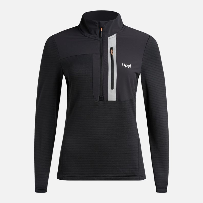 Polerón Mujer Karova Nano-f 14 Zip Negro Lippi I25-6