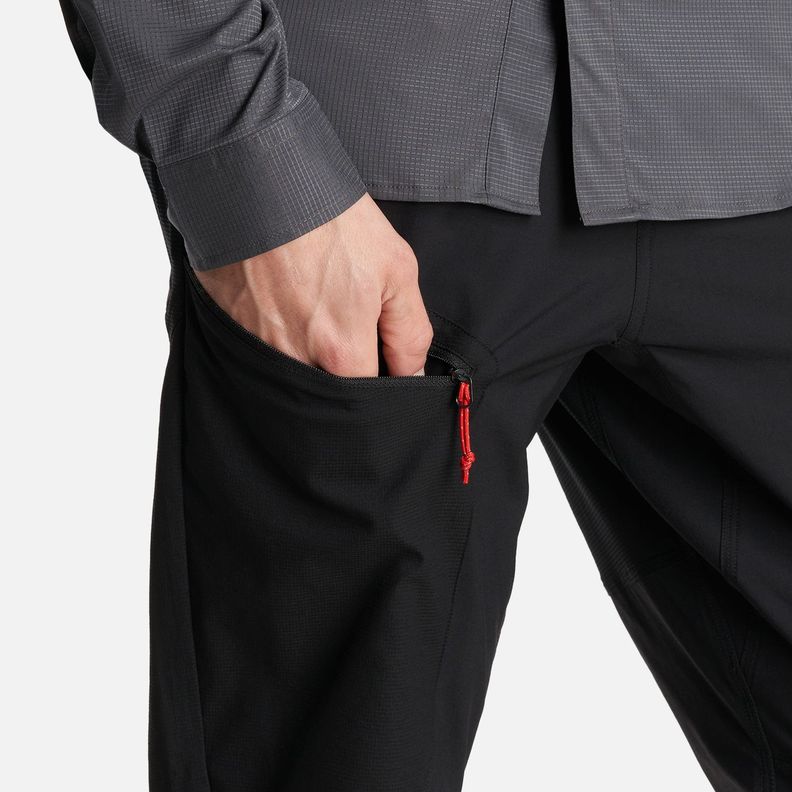 Pantalon Hombre Lennox Q-Dry Slim Fit Pants Negro Lippi I24-4