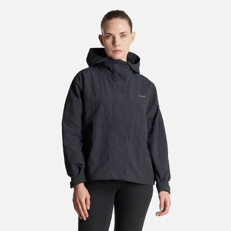 Chaqueta Mujer  CityMe WindBreaker Hoody Jacket Negro Lippi-1