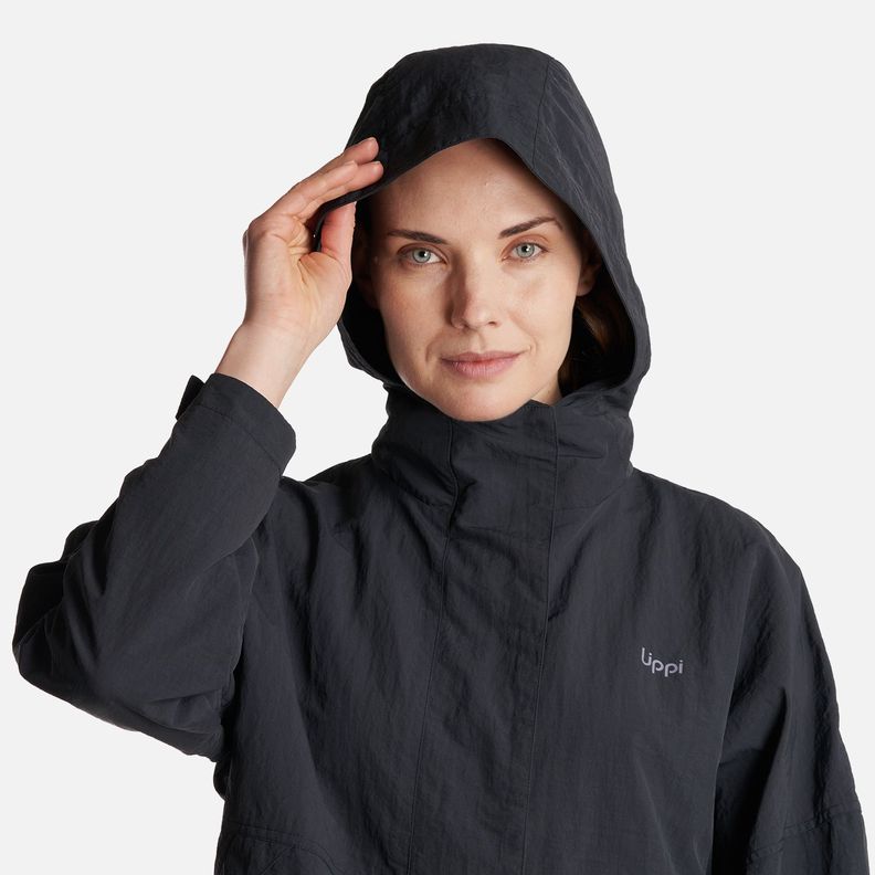 Chaqueta Mujer  CityMe WindBreaker Hoody Jacket Negro Lippi-4