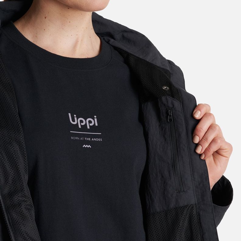 Chaqueta Mujer  CityMe WindBreaker Hoody Jacket Negro Lippi-7