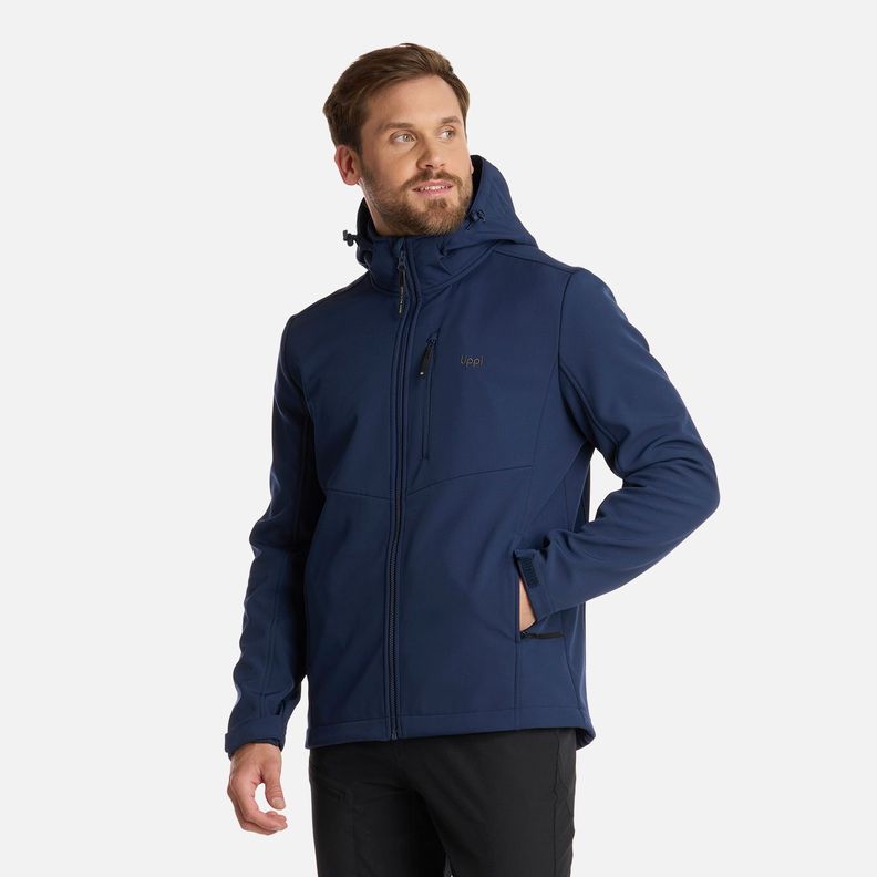 Chaqueta Hombre Macaya Softshell Hoody Azul Marino Lippi I25-1