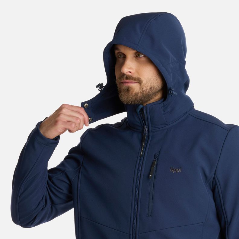 Chaqueta Hombre Macaya Softshell Hoody Azul Marino Lippi I25-3