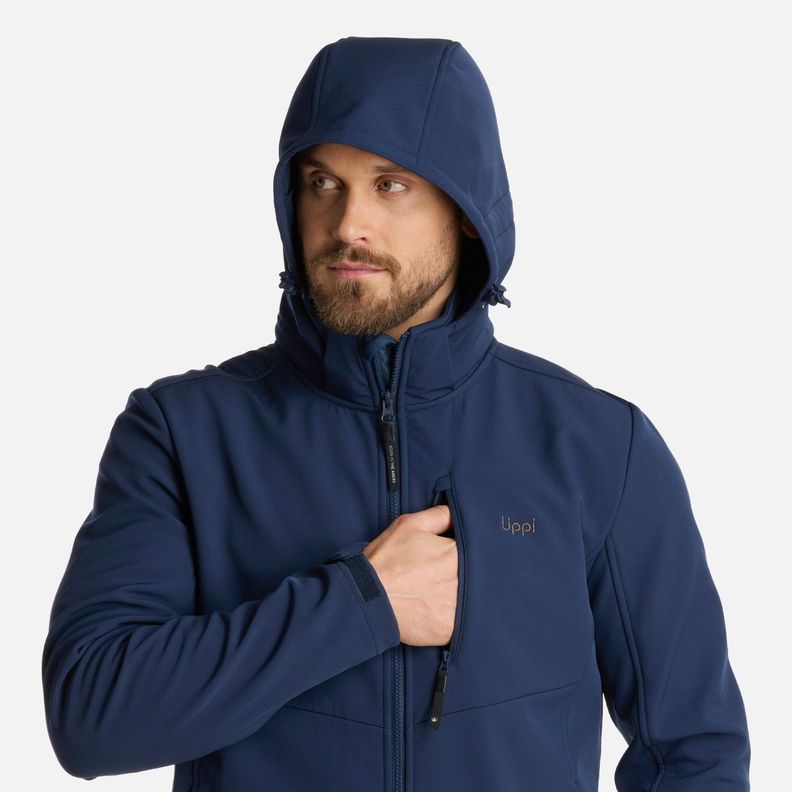 Chaqueta Hombre Macaya Softshell Hoody Azul Marino Lippi I25-4