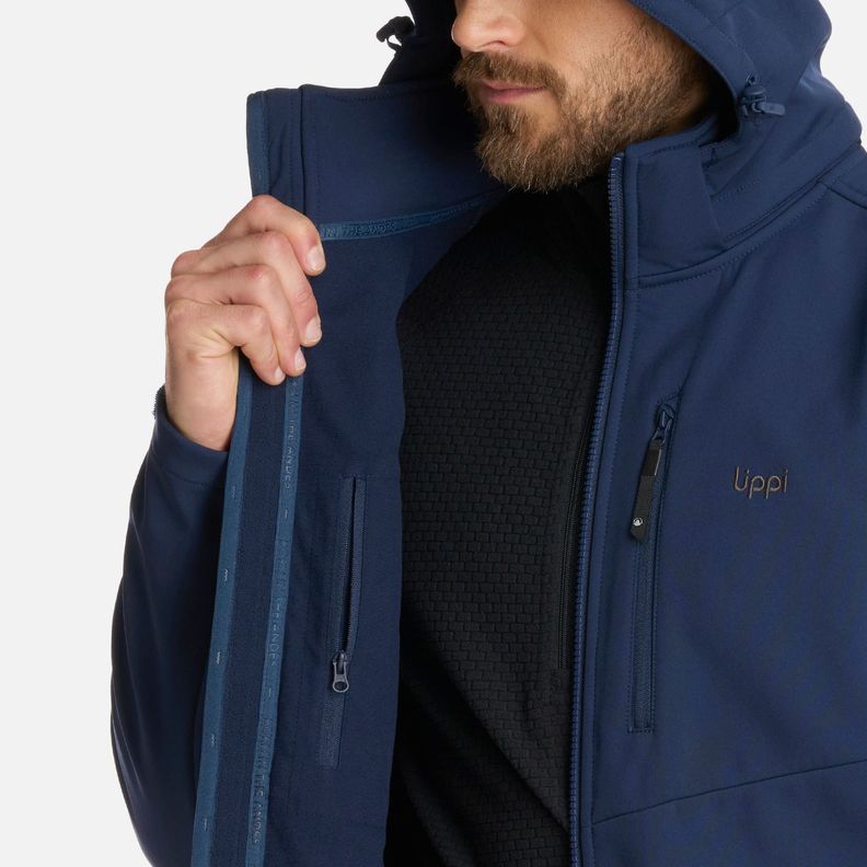Chaqueta Hombre Macaya Softshell Hoody Azul Marino Lippi I25-8