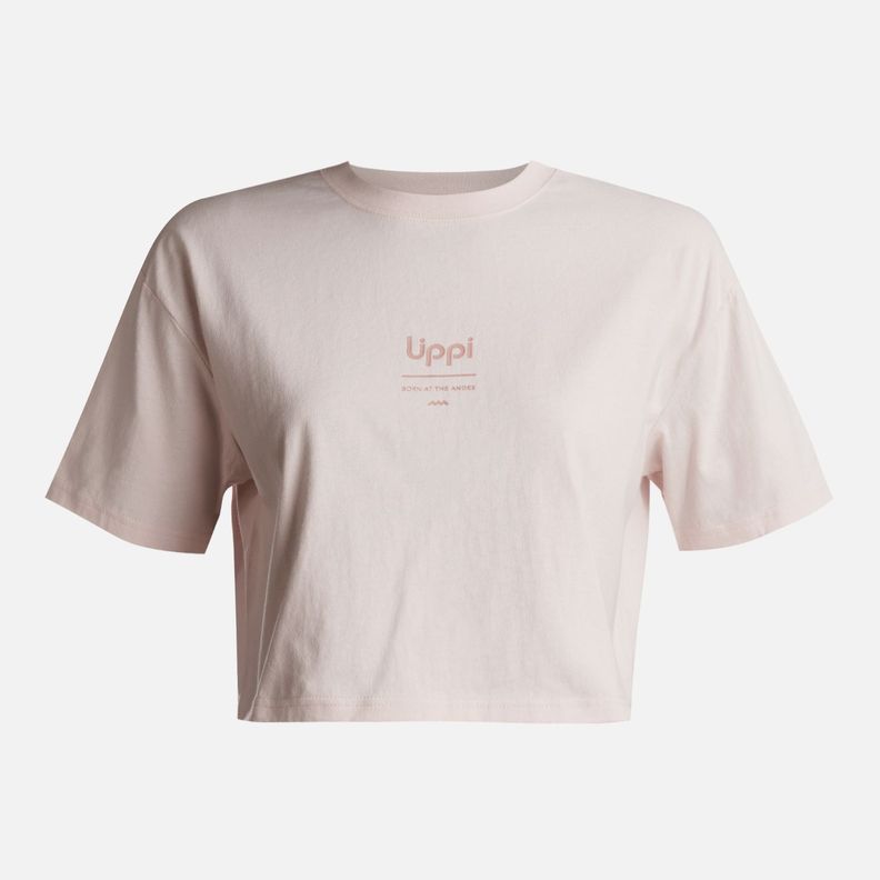 Polera Teen Girl Skyline Crop T-Shirt Rosa Claro Lippi-0